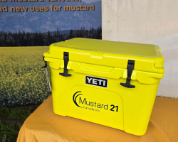 Yeti Cooler prize draw for filling out the Mustard 21 producer survey.